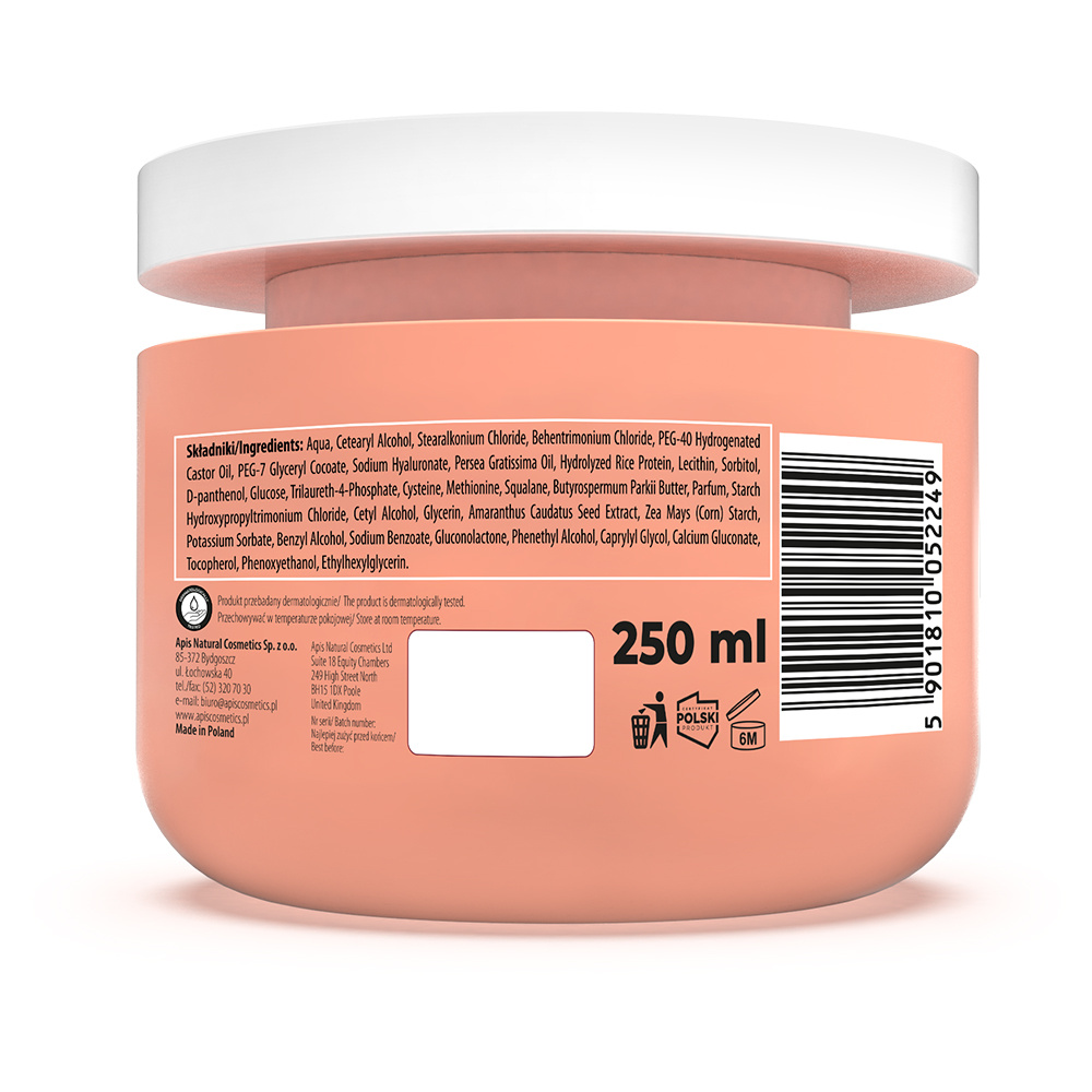 Apis Pick'N'Mix Proteinowo-Emolientowa Maska dla Włosów Suchych i Zniszczonych 250ml