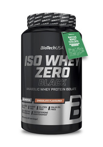 BioTechUSA Iso Whey Zero Black Czekoladowy Izolat Białka Serwatkowego z Kreatyną Na Wzrost Mięśni 908g