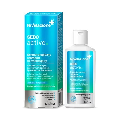 Nivelazione Sebo Active Dermatological Normalizing Shampoo for People with Persistent Seborrhea and Oily Hair 100ml