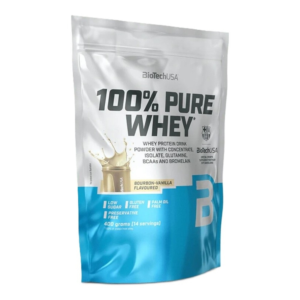 BioTechUSA 100% Pure Whey Protein Powder Bourbon-Vanilla 400g