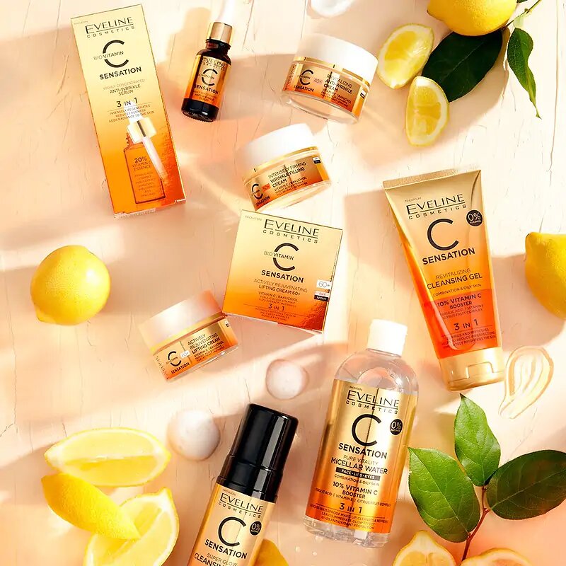 Eveline Vitamin C Sensation Rewitalizujący Krem Przeciwzmarszczkowy na Dzień i na Noc 40+ 50ml
