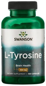 Swanson L-Tyrosine 500mg 100 Capsules