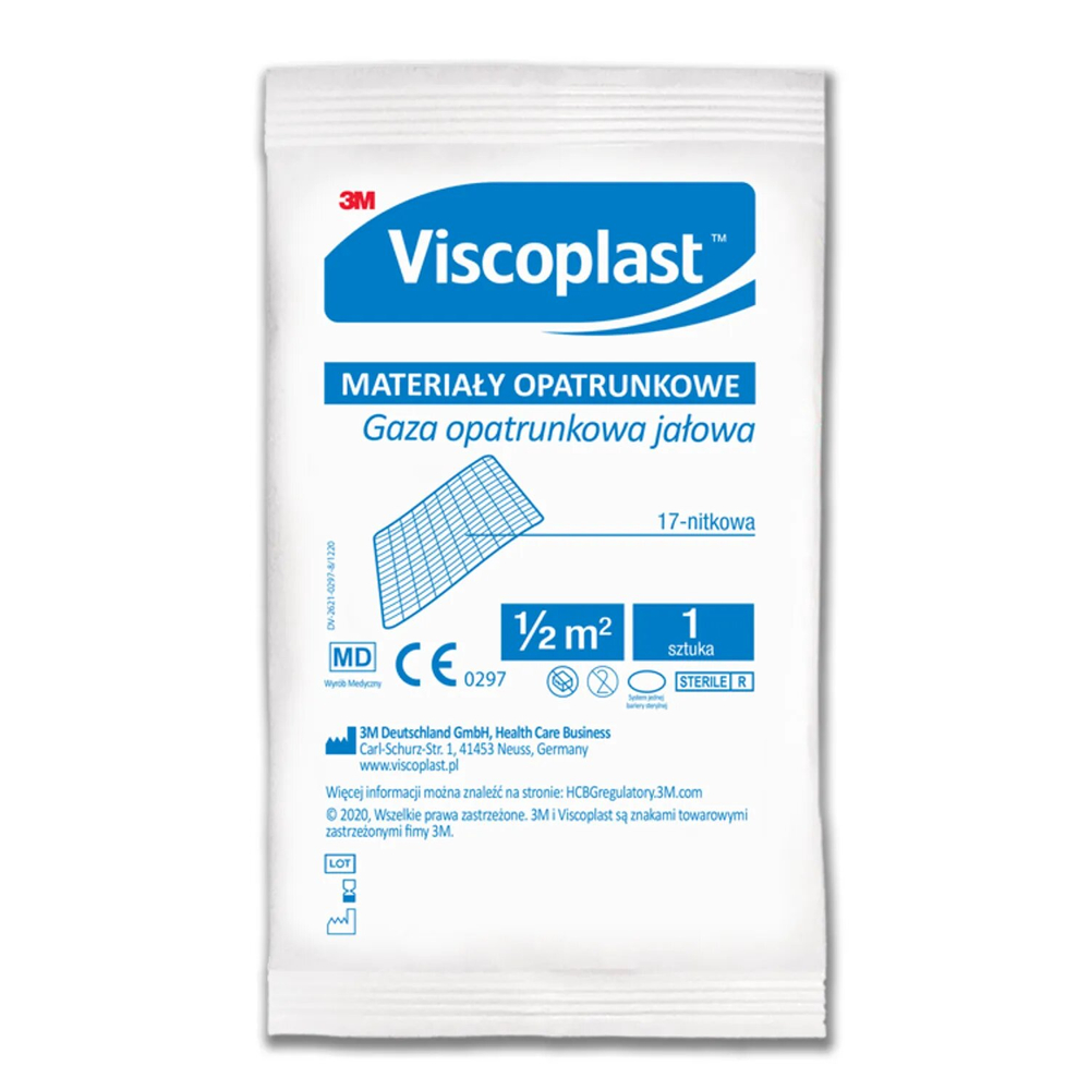 Viscoplast Sterile Gauze Dressings 17-Thread 1/2 m2 1 Piece