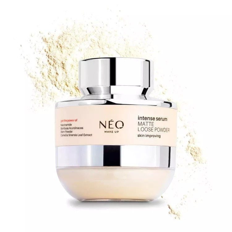 Neo Makeup Intense Serum Matujący Transparentny Puder Sypki dla Skóry Tłustej i Mieszanej 10g
