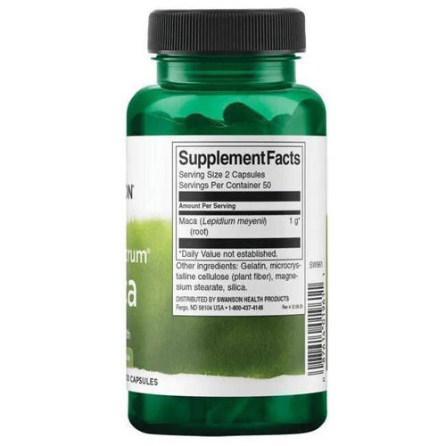 Swanson Maca 500mg 100 Kapsułek