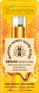Bielenda Manuka Honey Nutri Elixir Odżywczo Nawilżające Serum na Dzień i na Noc 30g