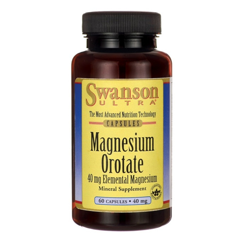 Swanson Magnesium Orotate 40mg 60 Kapsułek