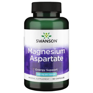 Swanson Magnesium Aspartate 685mgn Asparaginian Magnezu 90 Kapsułek