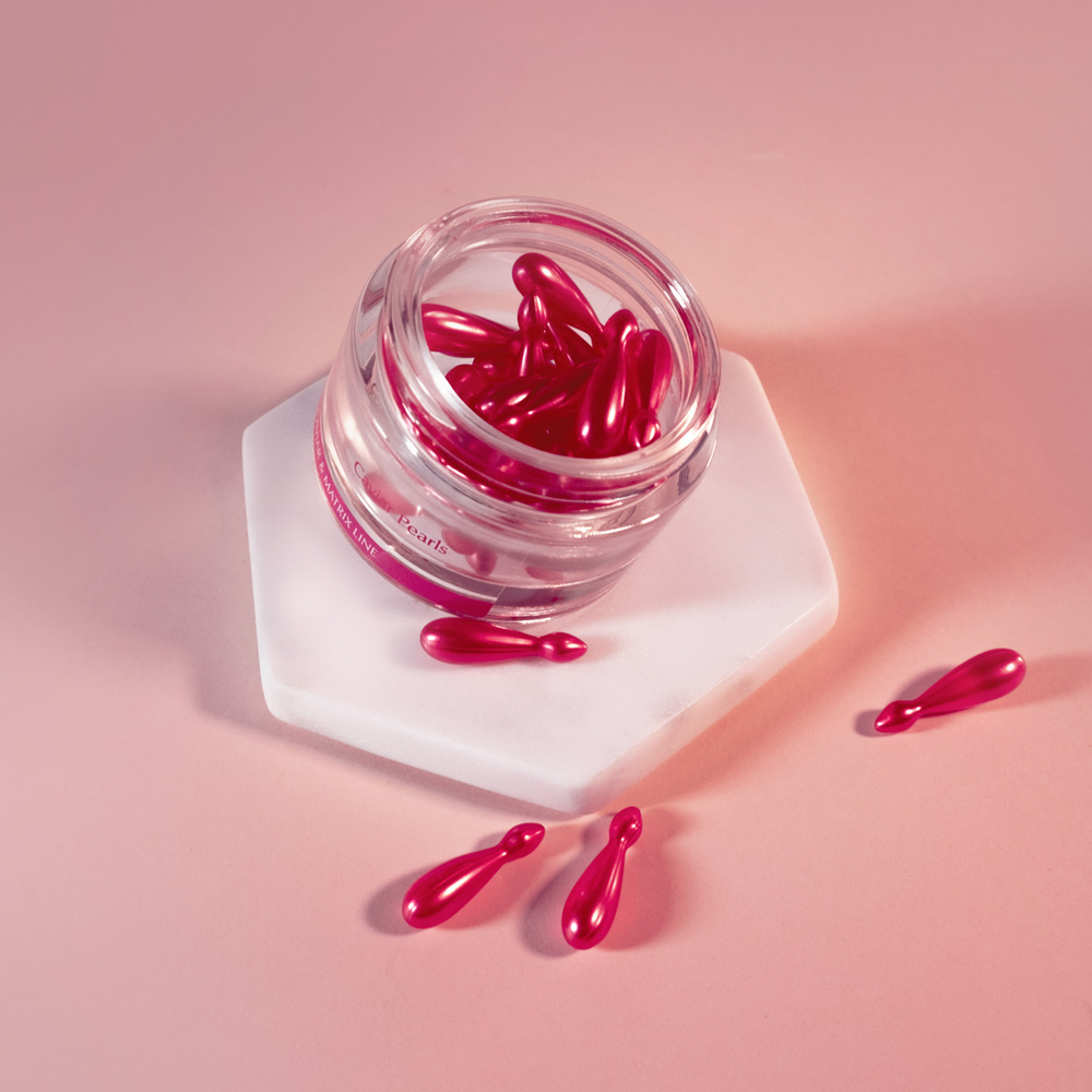 Clarena Caviar & Matrix Line Anti-Wrinkle Pearls for Mature Skin - 30 Luxurious Capsules