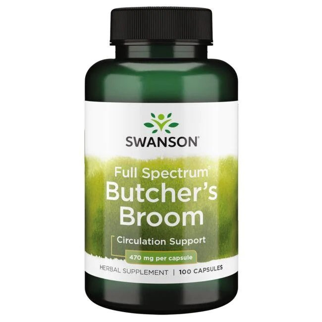 Swanson Full Spectrum Butcher's Broom 470mg 100 Capsules