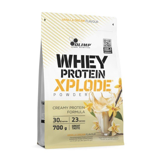 Olimp Nutrition Whey Protein Xplode Vanilla Dream Whey Protein for Muscle Mass Growth 700g