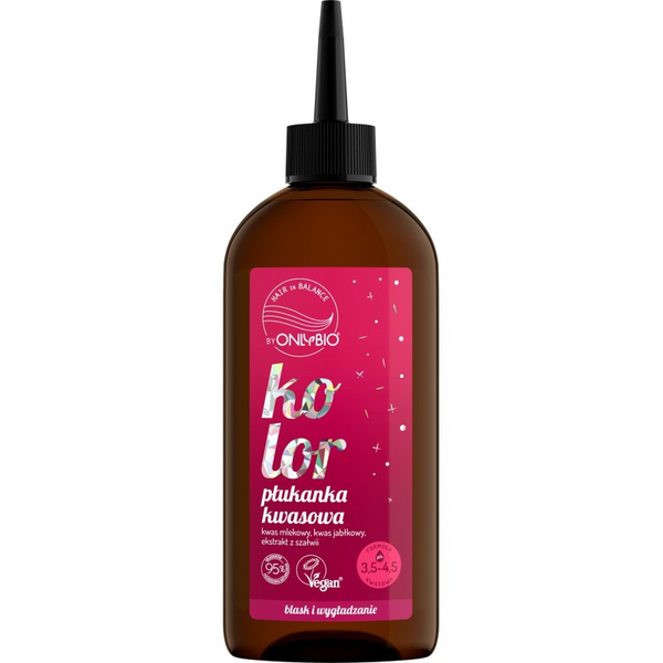 OnlyBio Hair in Balance Kwasowa Płukanka do Włosów Farbowanych 300 ml