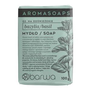 Barwa Aroma Soaps Refreshing Basil Bar Soap for Everyday Use 100g