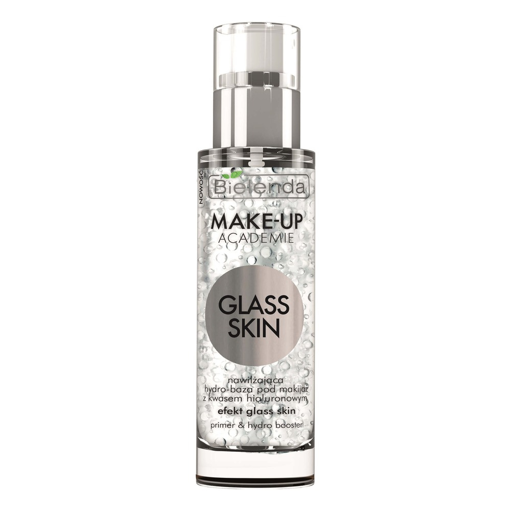 Bielenda Make Up Academie Glass Skin Nawilżająca Hydro Baza pod Makijaż z Kwasem Hialuronowym 30g