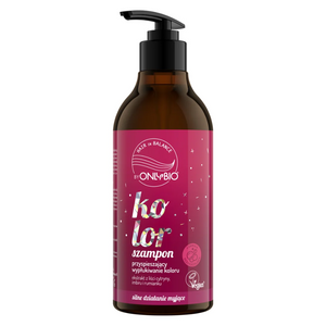 OnlyBio Hair in Balance Kolor Szampon Przyspieszający Wypłukiwanie Koloru 400ml