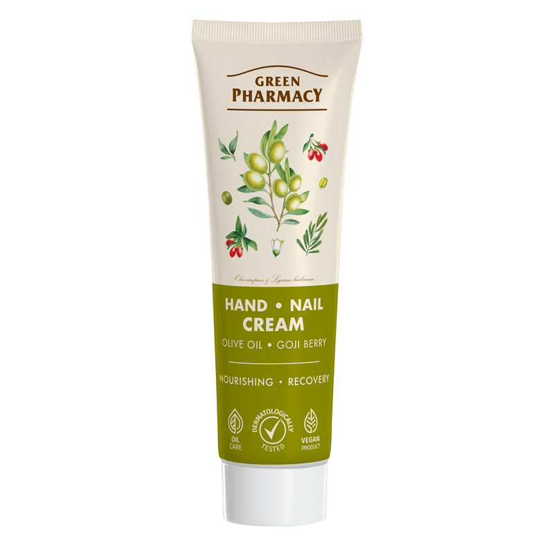 Green Pharmacy Krem do Rąk i Paznokci Oliwa z Oliwek i Jagody Goji 100ml