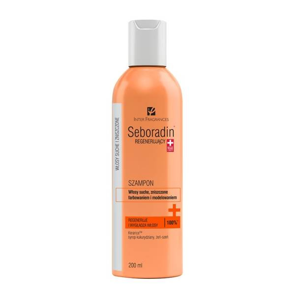 Seboradin Regenerujący Szampon do Włosów Suchych Zniszczonych Farbowaniem i Modelowaniem 200ml