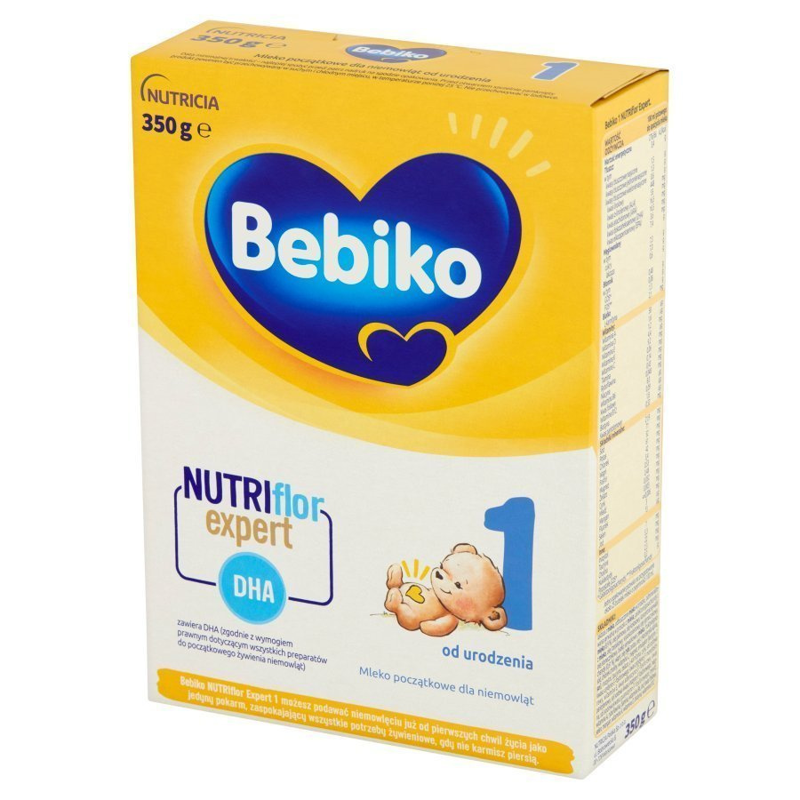 Bebiko 1 od Urodzenia Mleko Początkowe dla Niemowląt z Witaminami i Minerałami 350g