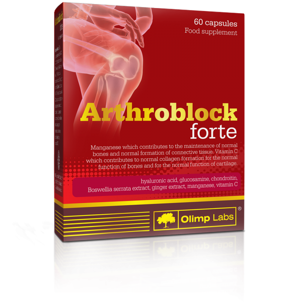 Olimp Arthroblock Forte dla Prawidłowego Funkcjonowania Chrząstki 60 Kapsułek