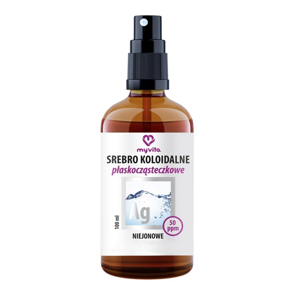 MyVita Srebro koloidalne płaskocząsteczkowe niejonowe 50ppm spray 100ml