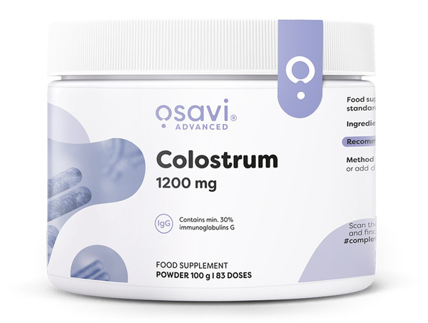 Osavi Kolostrum w Proszku 1200mg na Odporność 100g
