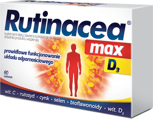 Rutinacea Max D3 60 tabletek Best Before 31.12.25