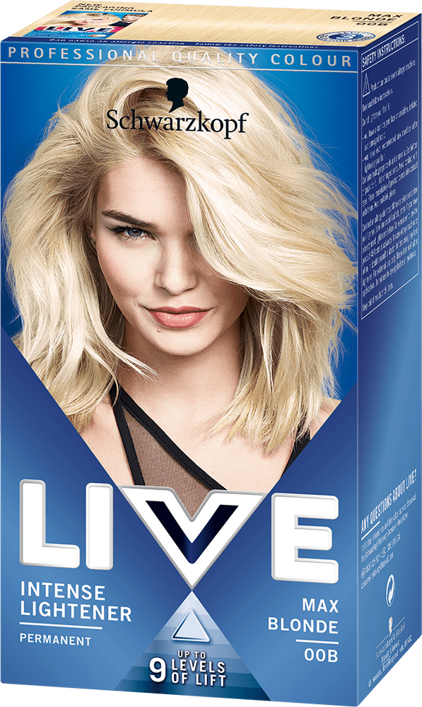 Schwarzkopf Live Farba do Włosów Max Blonde 00B