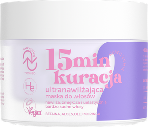 OnlyBio Hair Cycling Nawilżenie 15 Minutowa Kuracja Ultranawilżająca Maska do Włosów 280ml