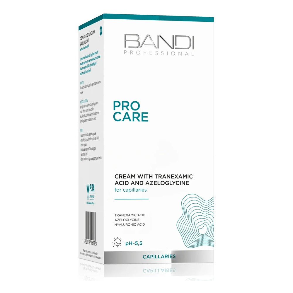 Bandi Professional Pro Care Krem z Kwasem Traneksamowym i Azeloglicyną dla Skóry Naczynkowej 50ml