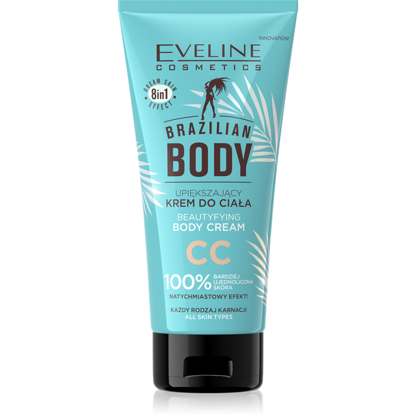 Eveline Brazilian Body Upiększający Krem do Ciała CC dla każdego Rodzaju Skóry 150ml