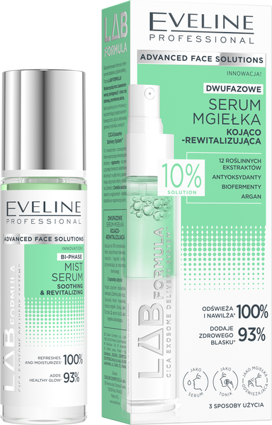 Eveline Lab Formula Dwufazowe Serum-Mgiełka Kojąco-Rewitalizująca 30ml