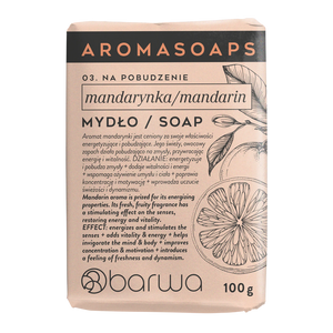 Barwa Aroma Soaps Na Pobudzenie Mydło w Kostce Mandarynka do Codziennego Stosowania 100g