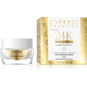 Eveline Prestige 24k Krem Na Dzień Przeciwzmarszczkowy Ślimak&Kawior 50ml