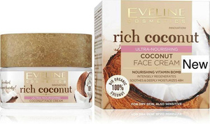 Eveline Rich Coconut Ultra Odżywczy Krem do Twarzy do Skóry Suchej i Wrażliwej 50ml