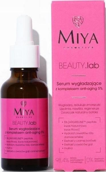 Miya BeautyLAB Serum Wygładzające z Kompleksem Anti-Aging 5% dla Każdego Typu Skóry 30ml