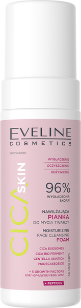 Eveline Cica Skin Nawilżająca Lekka Pianka do Mycia Twarzy 150ml