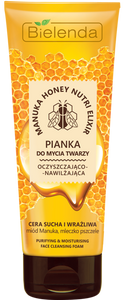 Bielenda Manuka Honey Nutri Elixir Oczyszczająca Pianka do Mycia Twarzy 175ml