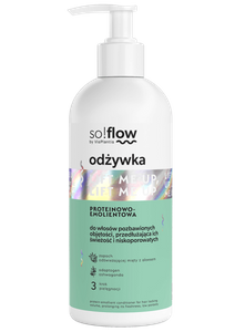 So!Flow by Vis Plantis Odżywka Proteinowo-Emolientowa Włosów Pozbawionych Objętości Przedłużająca ich Świeżość 300ml