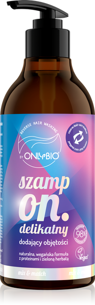 OnlyBio Reverse Washing Szampon Delikatny Dodający Objętości 400ml