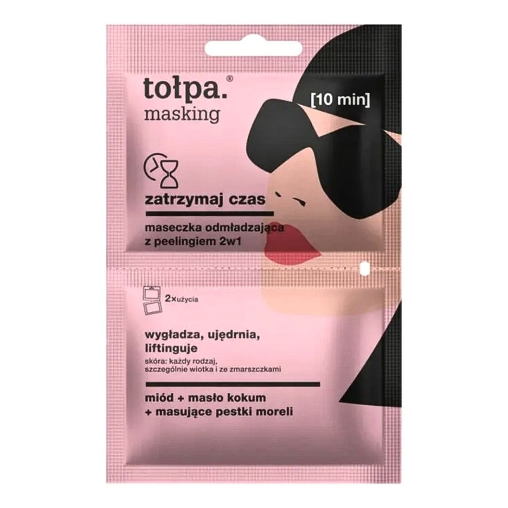 Tolpa Stop Time Maseczka Odmładzająca z Peelingiem 2w1 Wygładzająca 2x5ml