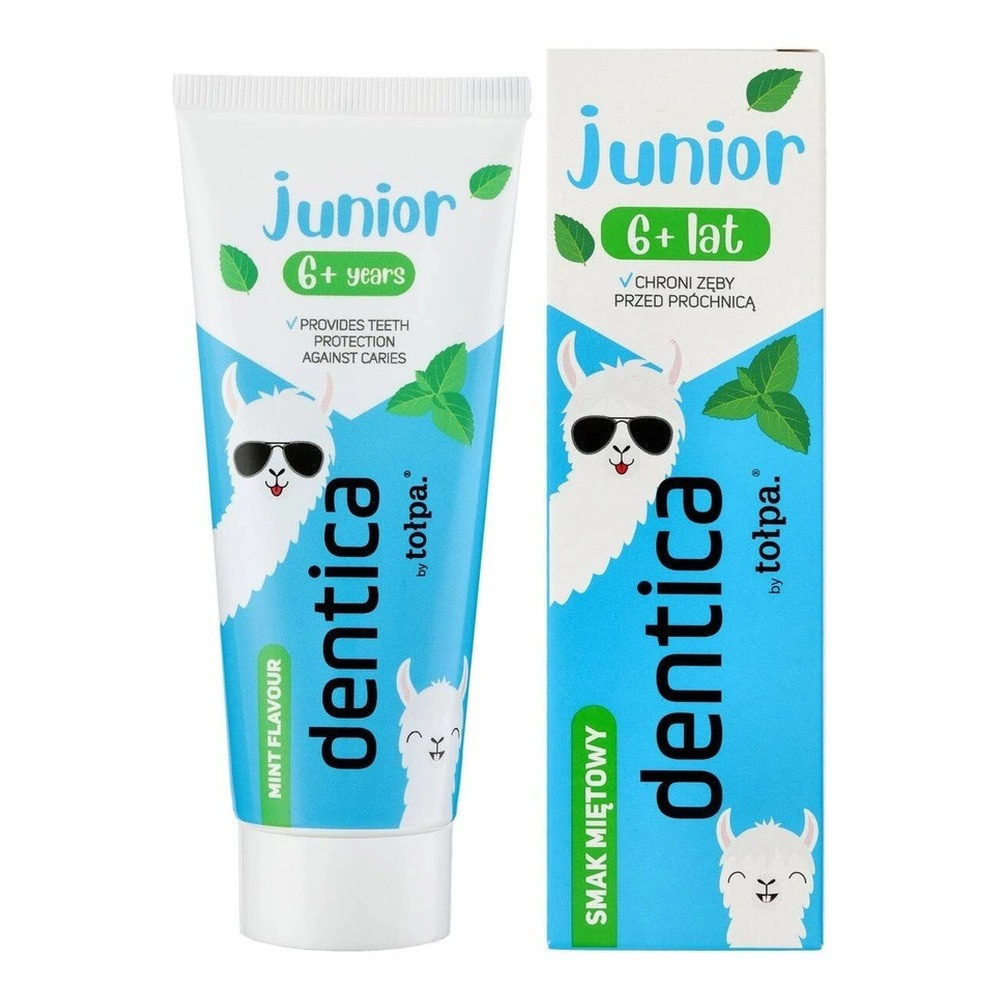 Tolpa Dentica Junior Miętowa Pasta do Zębów dla Dzieci 6 Ochrona Szkliwa 50ml