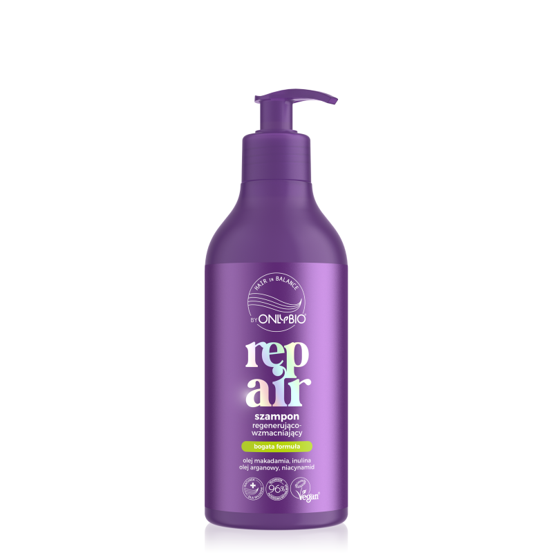 OnlyBio Hair in Balance Repair Szampon Regenerująco-Wzmacniający Jaśmin i Tuberoza 400ml