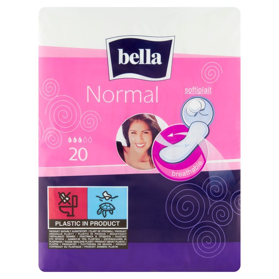 Bella Normal Podpaski Bez Skrzydełek 20 Sztuk