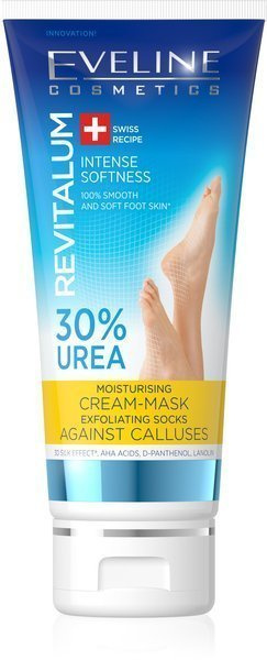 Eveline Revitalum 30% Urea Krem-maska na Zrogowacenia-skarpetki Złuszczające 75ml