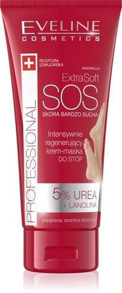 Eveline Extra Soft SOS Intensywnie Regenerujący Krem Maska Do Stóp Mocznik 100ml