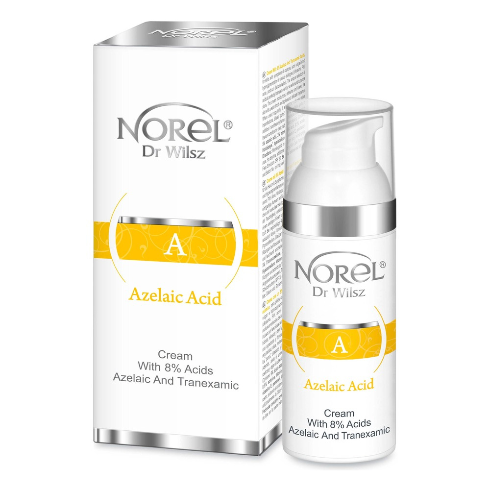 Norel Azelaic Acid Cream With 8% Azelaic and Tranexamic Acids dla Skóry z Trądzikiem Różowatym i Przebarwieniami 50ml