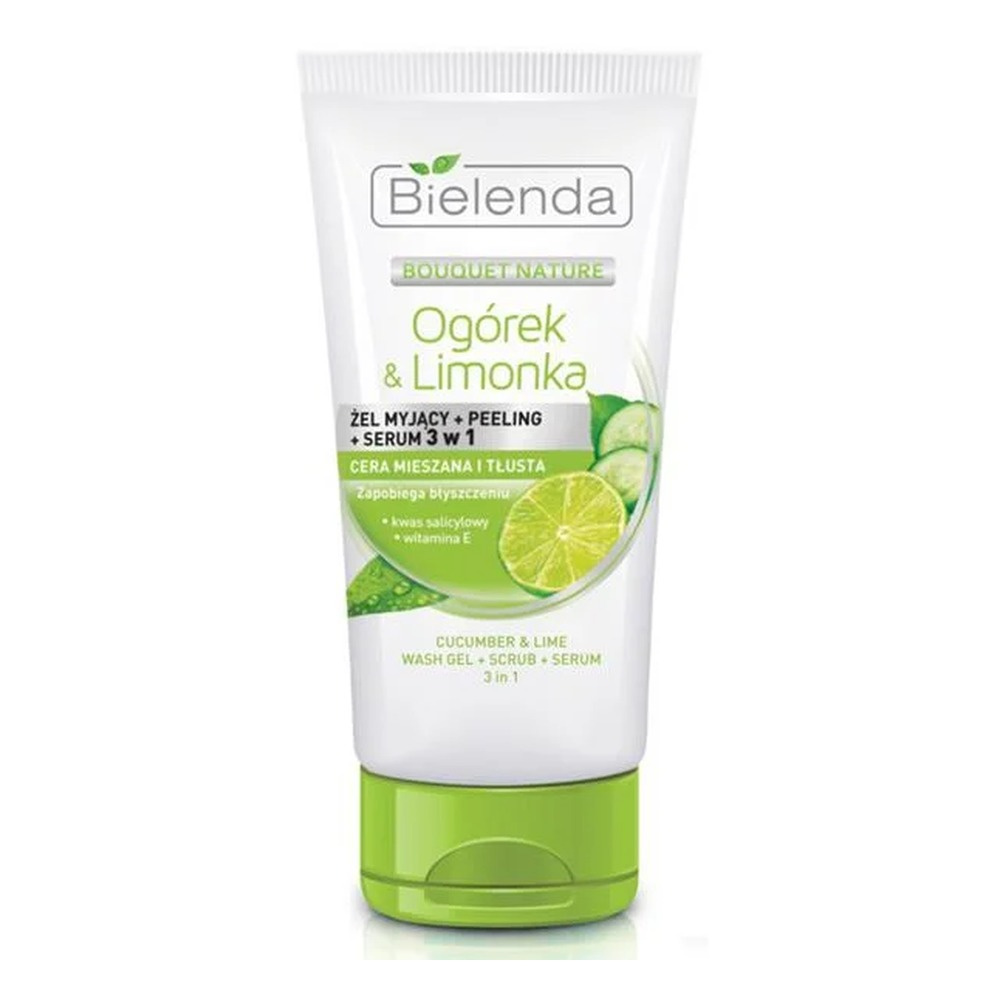 Bielenda Ogórek i Limonka Żel Peeling Serum 3w1 150g