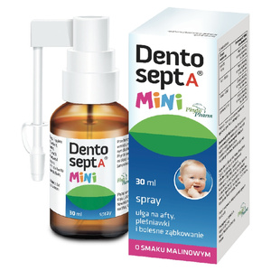 Dentosept A Mini Spray na Afty Pleśniawki i Bolesne Ząbkowanie 30ml