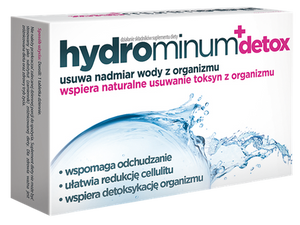Aflofarm Hydrominum Detox na Eliminację Wody z Organizmu i Usuwanie Toksyn 30 Tabletek
