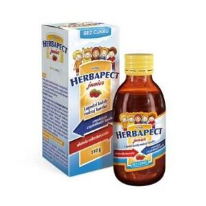 Herbapect Junior Syrop o Smaku Malinowym bez Cukru 110g